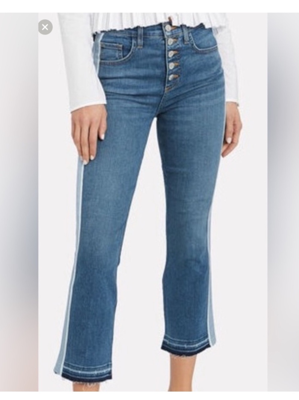 Veronica Beard Carolyn Baby Boot High-Rise Side Stripe 25/0 Jeans